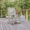 Flash Furniture White All-Weather Classic Outdoor Rocking Chair LE-HMP-2002-110-WT-GG - alternate 1